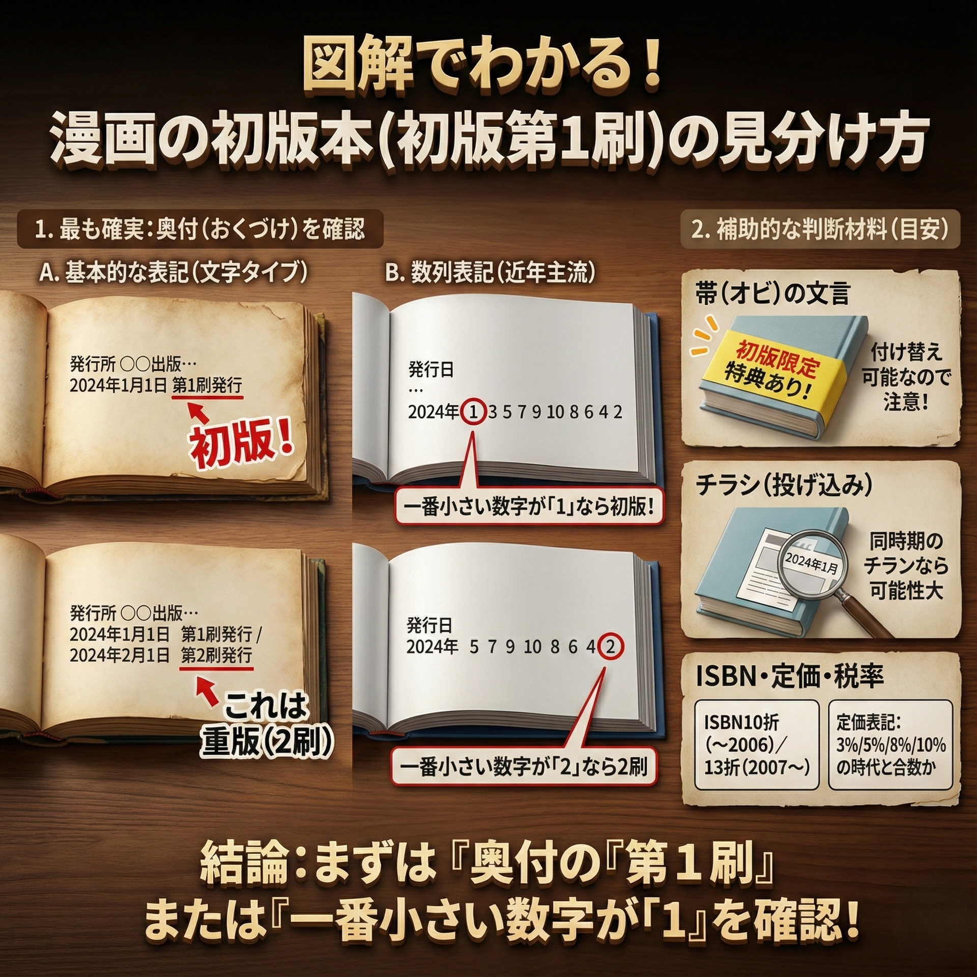漫画の初版とは？重版との違いや見分け方・プレミア価値の全真相