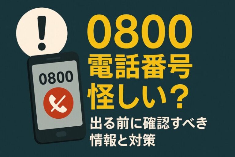 【プロフィール】 0800 から 始まる 電話 番号 は 徹底解説＆真相まとめ #728