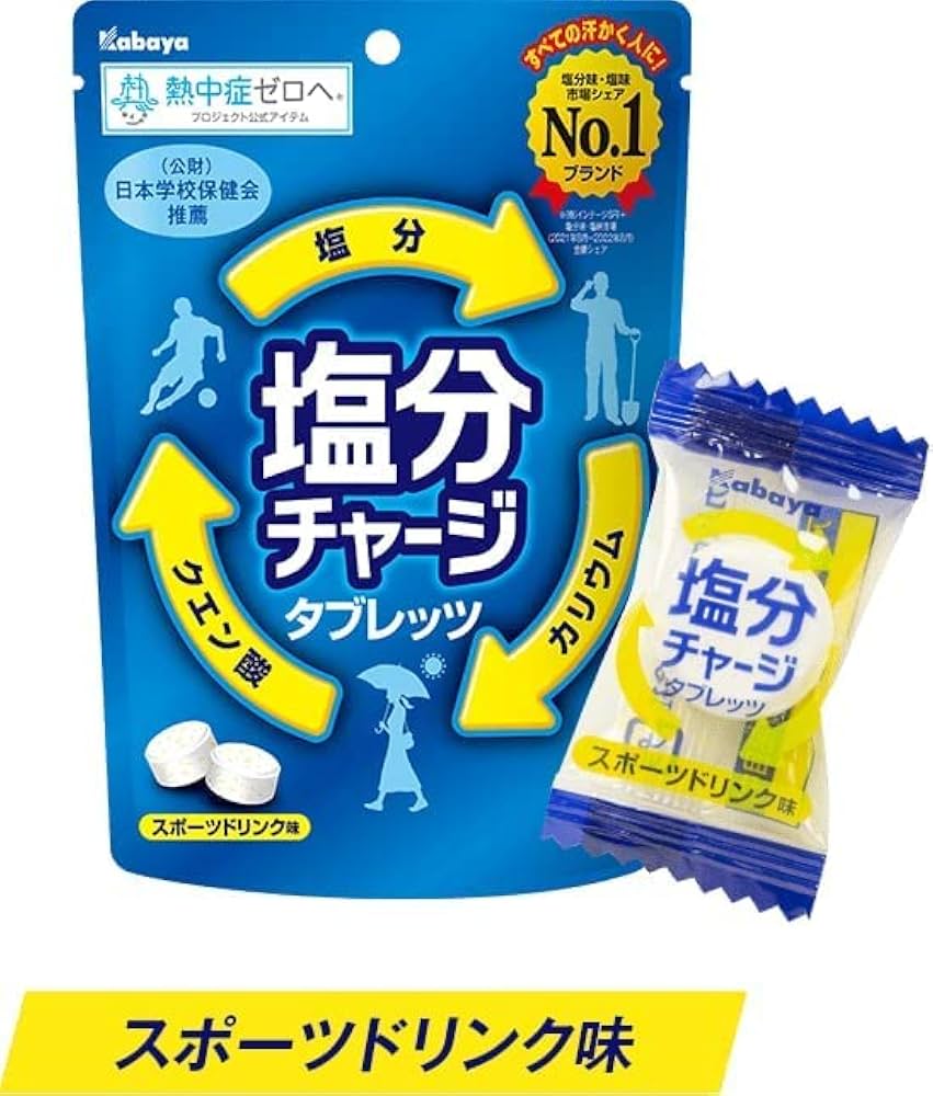 塩分チャージタブレット食べ過ぎの危険性は？1日の摂取目安と効果を解説