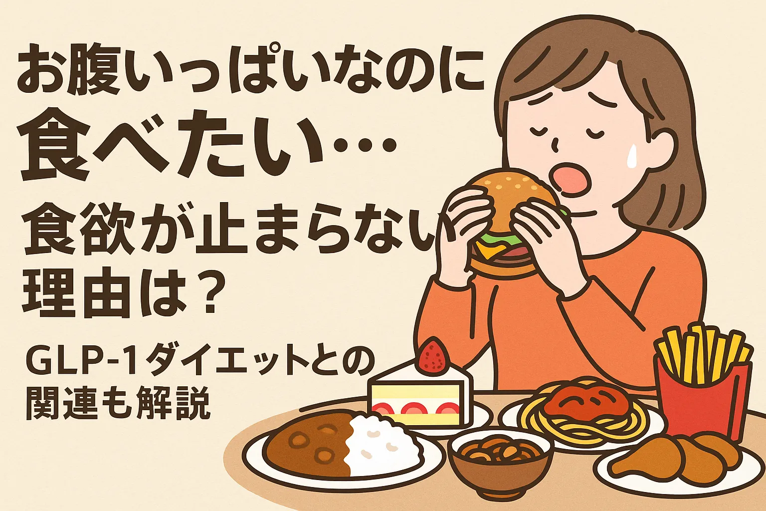 お腹いっぱいなのに食べたい原因とは？満腹時の食欲を抑える対処法