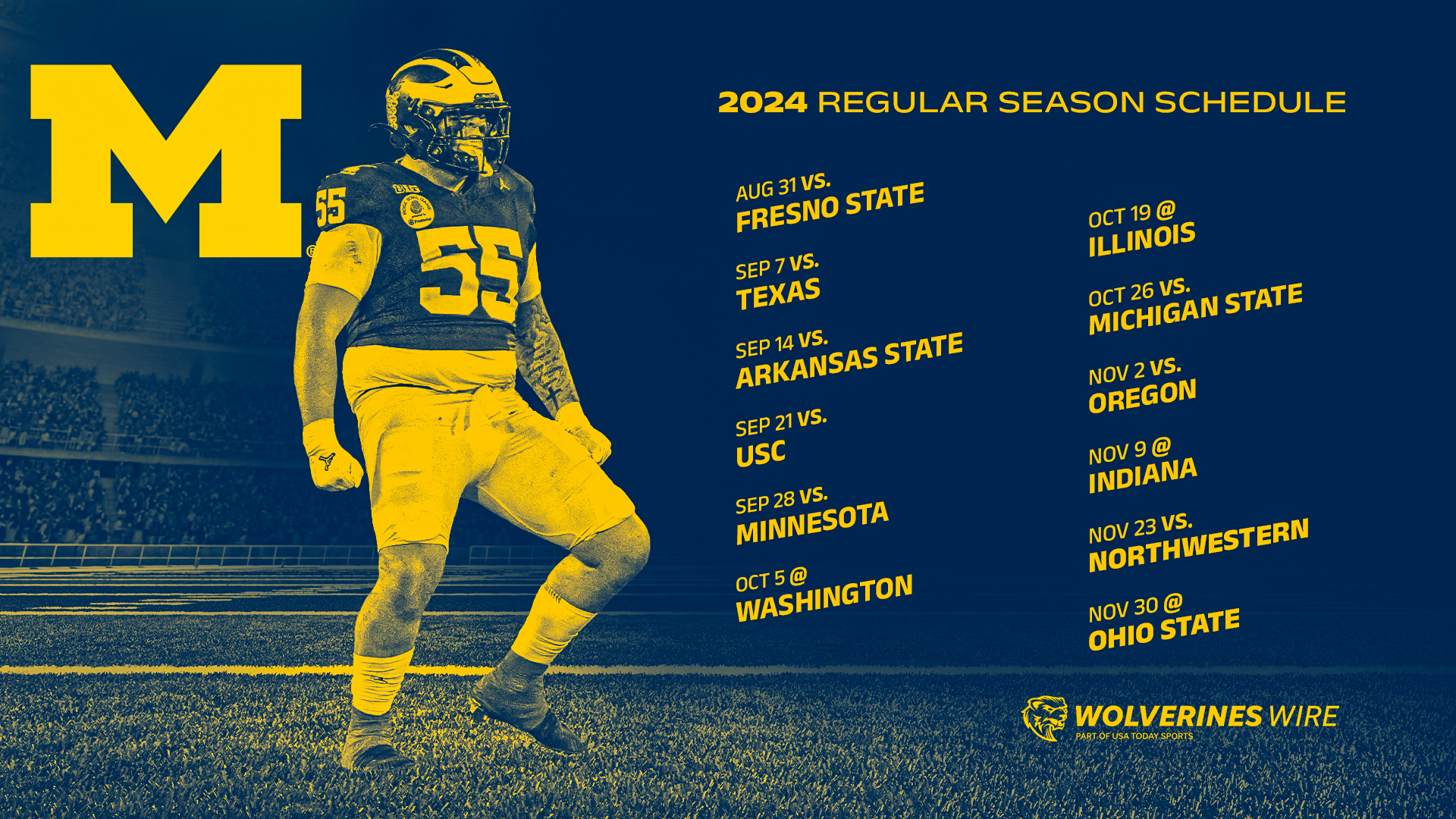 Michigan Football What Time