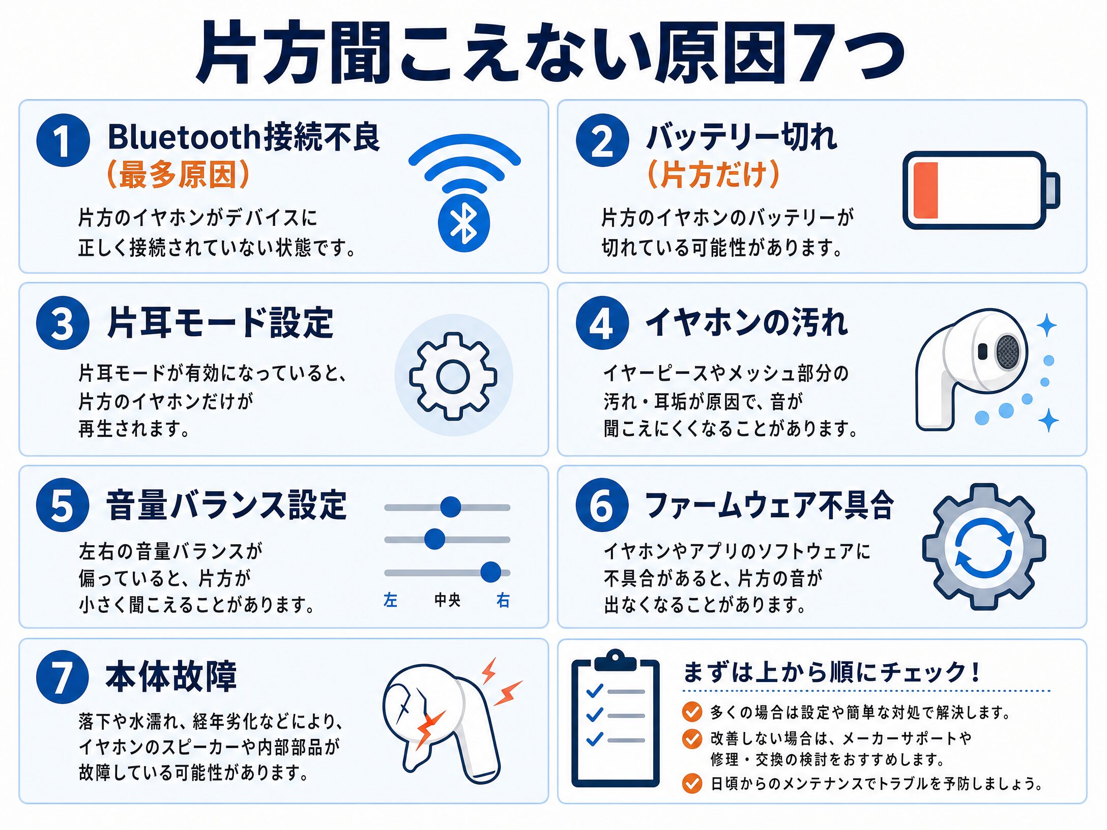 イヤホンが片耳聞こえない？2026年最新の原因と1分復活法を全公開