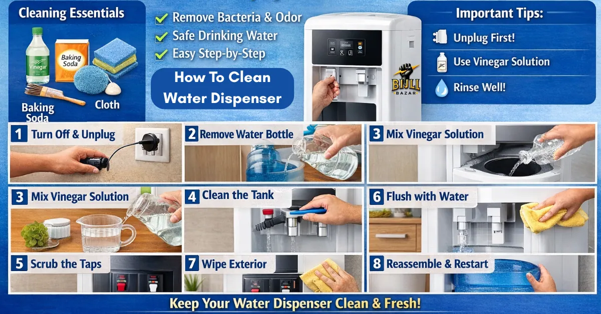How to Clean out a Water Dispenser