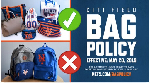 Citi Field Bag Policy 2019