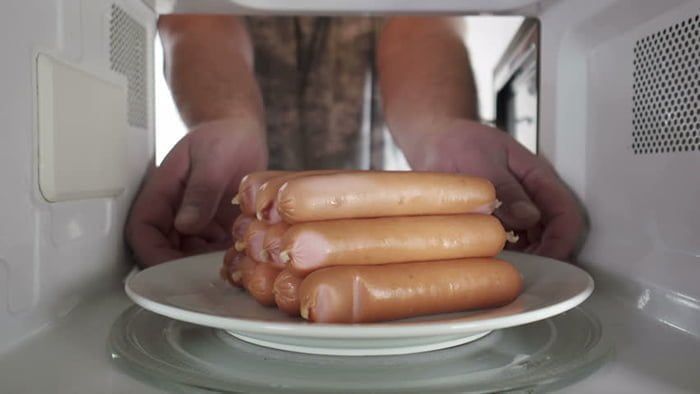 Defrosting Sausages in the Microwave