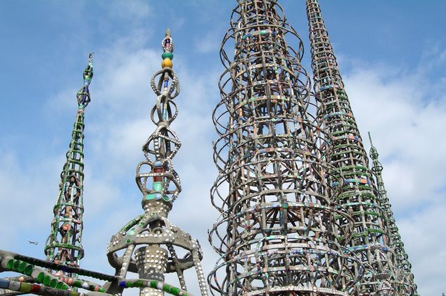 The Watts Towers in Los Angeles