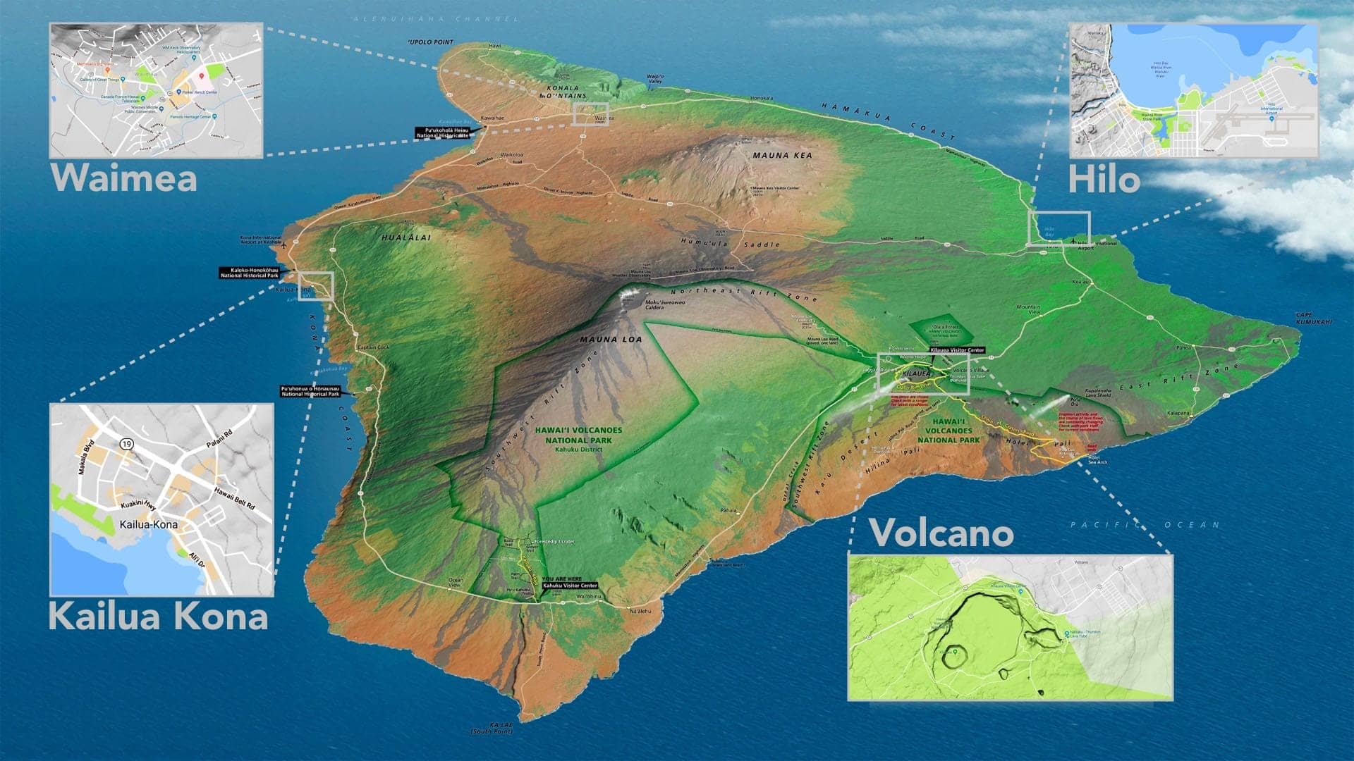 How Many Volcanoes Are on the Big Island of Hawaii