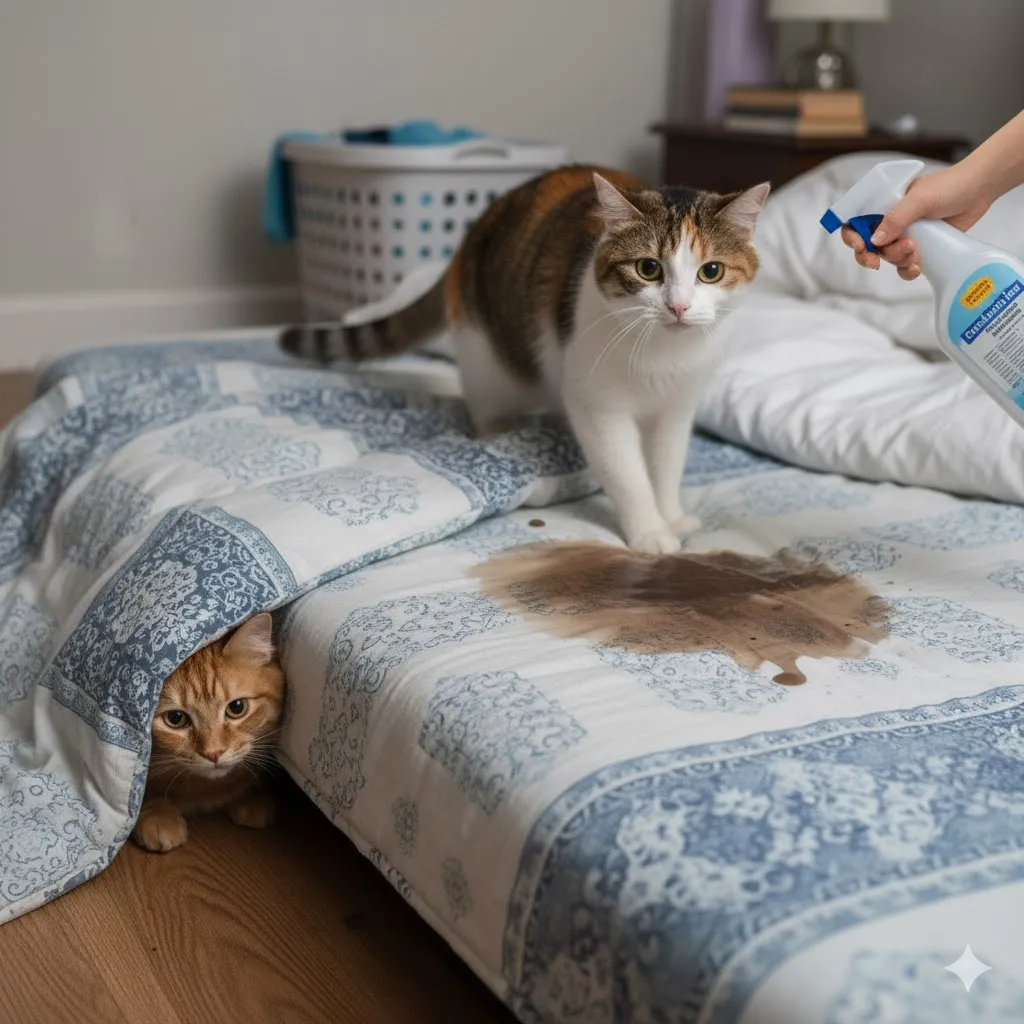 猫が布団でトイレをして治らない真相！病気のサインと最新対策