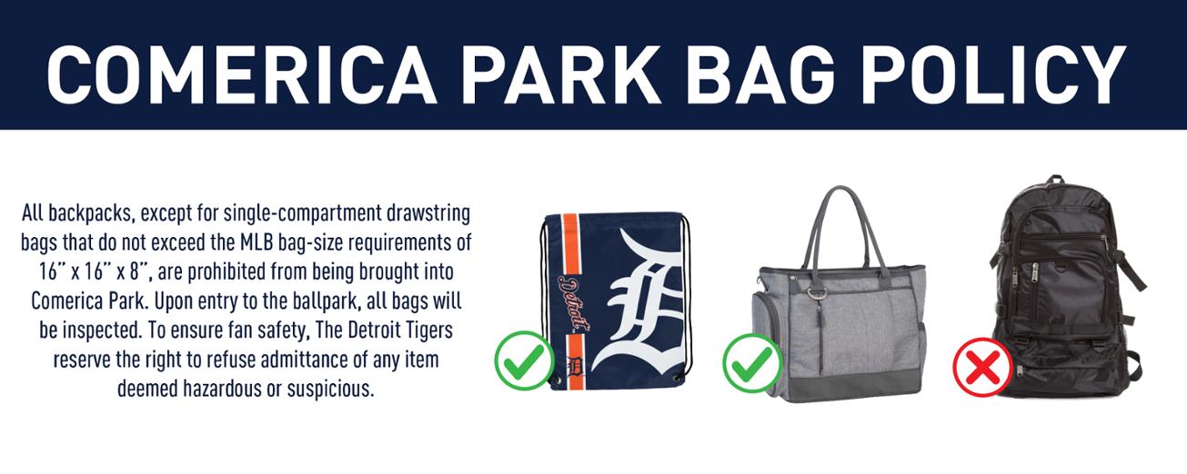 Comerica Park New Bag Policy
