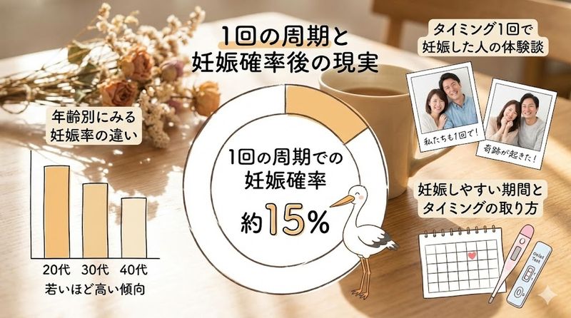 一回で妊娠は本当に奇跡？排卵日と年代別データが暴く確率の真実