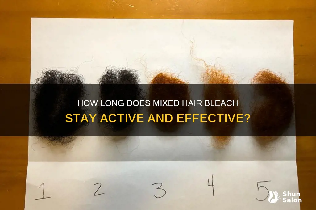 How Long Can Hair Bleach Sit out After Mixed
