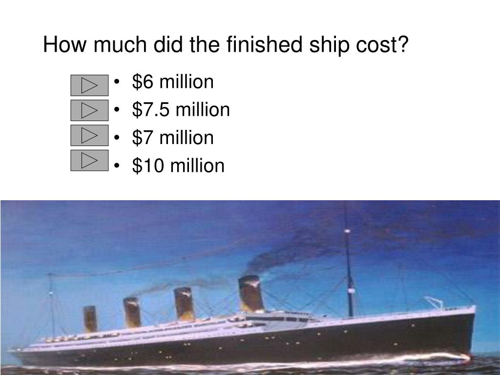 How Much Did the Titanic Cost