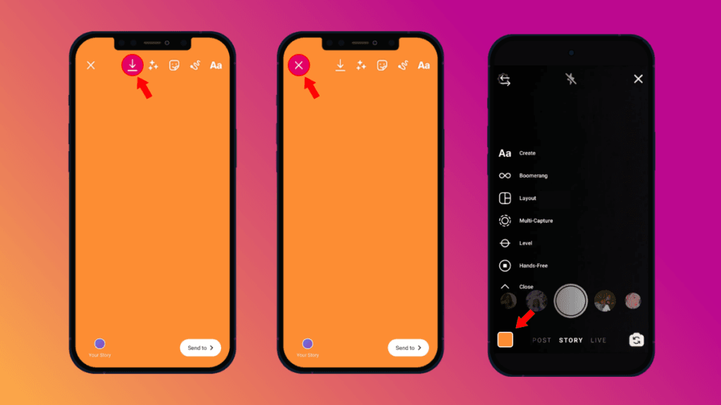 Change Background of Ig Story