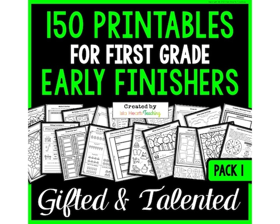 Gifted and Talented Practice Test for 1St Grade Pdf Free