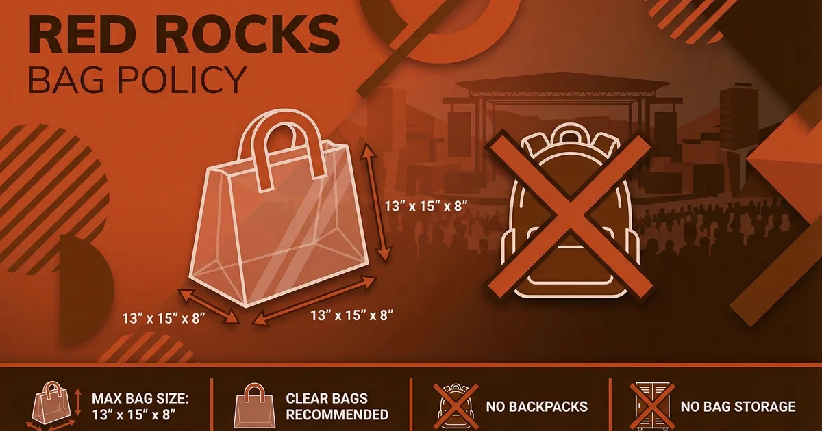 Red Rocks Concert Bag Policy