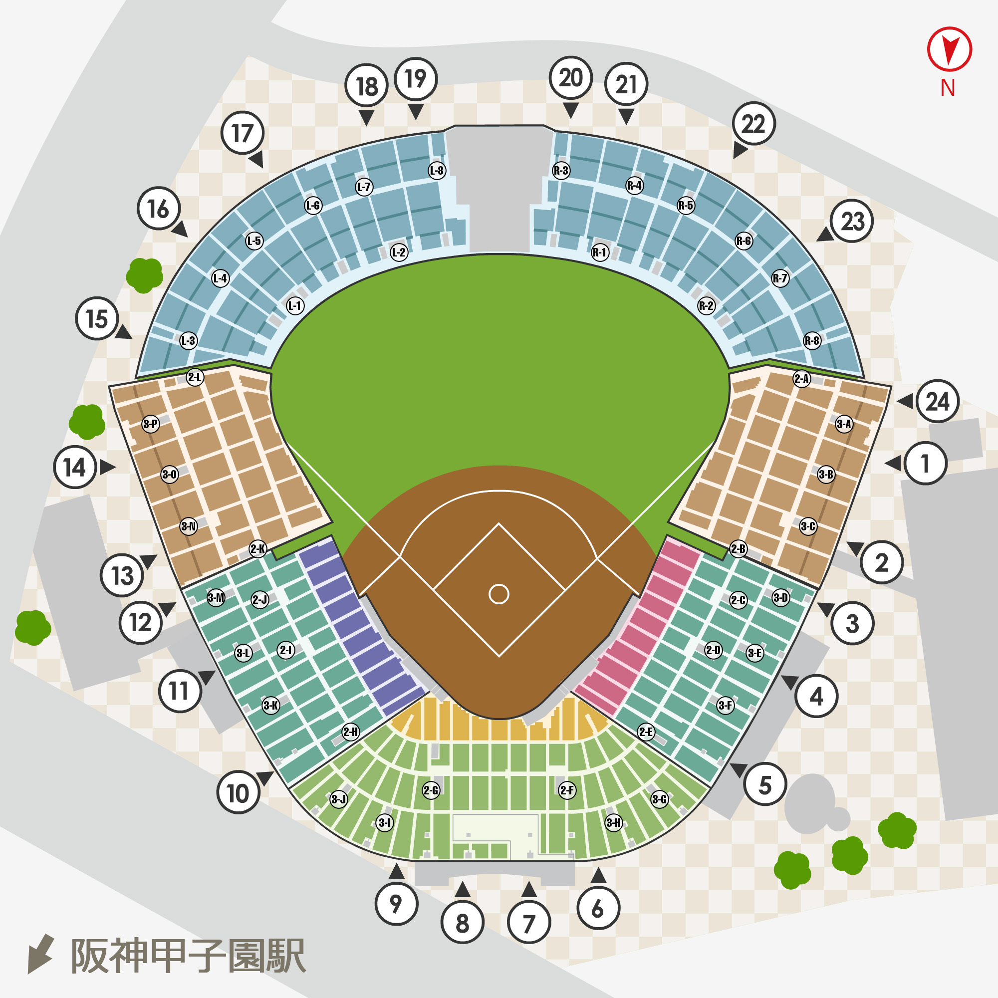 甲子園座席表Pdfの活用術！見やすい神席と日陰エリア決定版【2026】