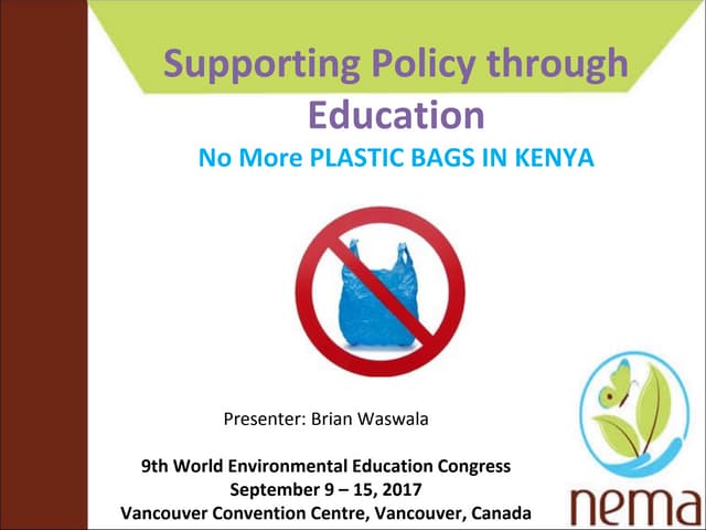 Plastic Bag Policy in Kenya
